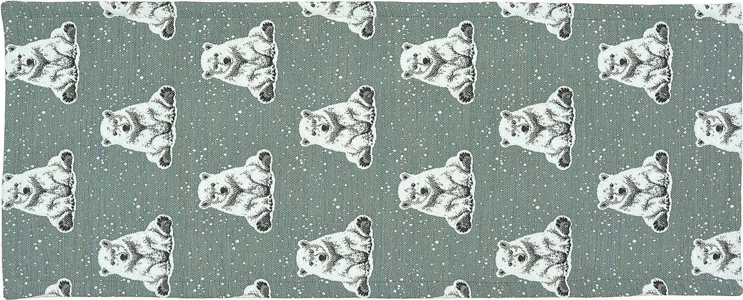 sander table + home Tischläufer Sander Tischläufer Boreas Eisbär in blue Fo günstig online kaufen