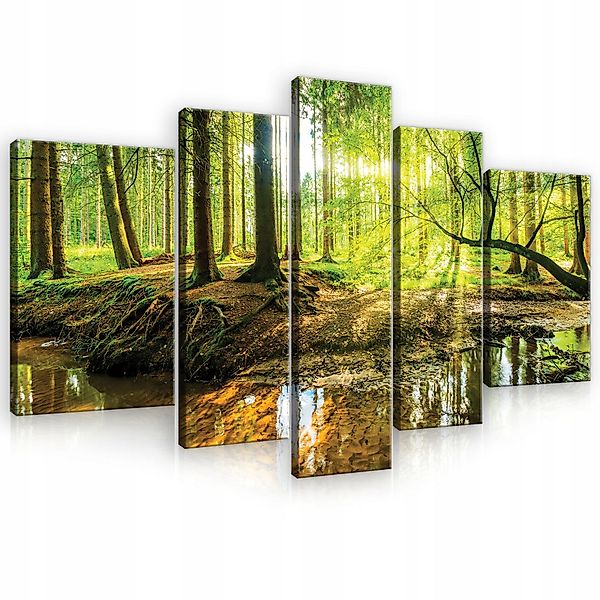Wallarena Leinwandbild SET Bilder XXL Wanddeko Leinwand Bilder Wandbilder 5 günstig online kaufen