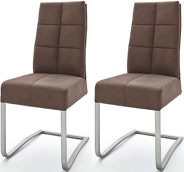 MCA furniture Esszimmerstuhl »Salva Schwingstuhl«, (Set), 2 St., Microfaser günstig online kaufen