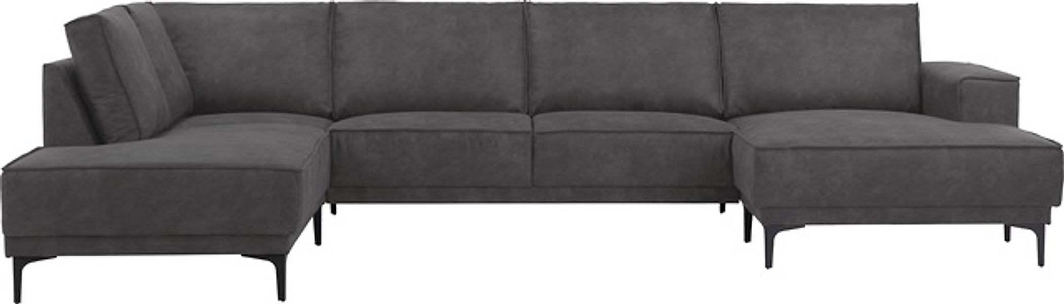OTTO home Wohnlandschaft »XXL Sofa Oland, Struktur, Flachgewebe, Luxus-Micr günstig online kaufen