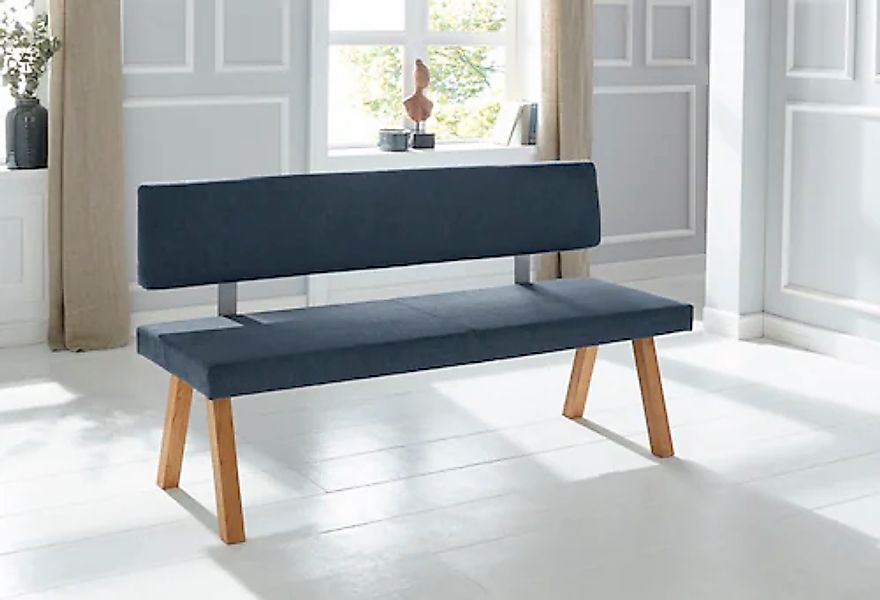 Home affaire Bank "Mobilar Rio" mit Rückenlehne und aus Massivholz günstig online kaufen