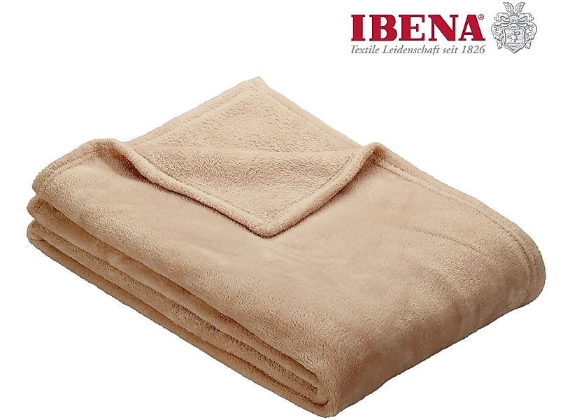 Wohndecke Uni Fleecedecke Olbia, IBENA, einfarbig günstig online kaufen