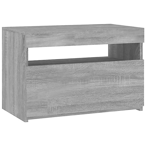 Vidaxl Tv-schrank Mit Led-leuchten Grau Sonoma 60x35x40 Cm günstig online kaufen