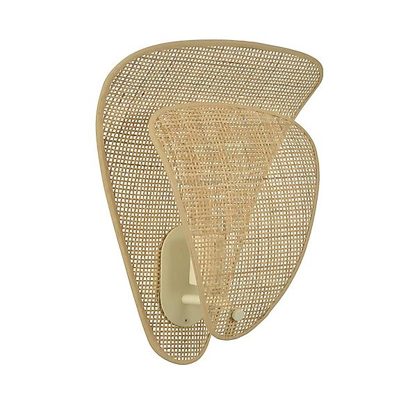 MARKET SET Wandlampe Coquillage, naturfarben, 33 cm, Rattan günstig online kaufen