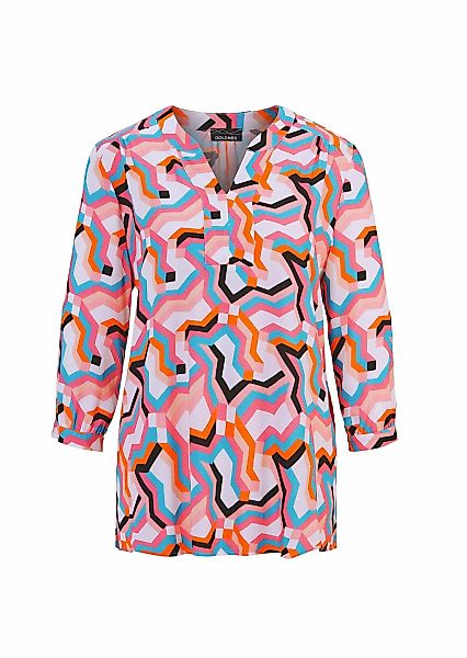 GOLDNER Tunika "Kurzgröße Mit Allover-Print, Tunikaform, 3/4-Arm" keine/nic günstig online kaufen