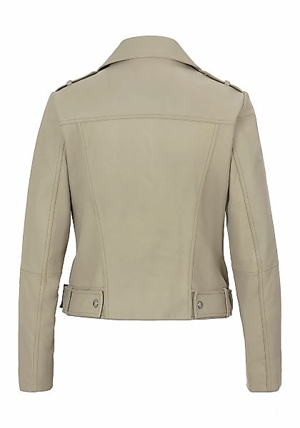 BOSS ORANGE Lederjacke "Sameli Premium Damenmode", mit Ziergürtel günstig online kaufen