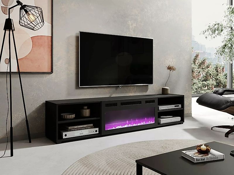 MIRJAN24 TV-Schrank Polo 180 (mit Elektrische Kamin) Realistische LED-Flamm günstig online kaufen