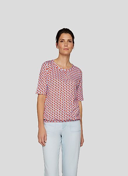 Rabe Rundhalsshirt mit grafischem Muster günstig online kaufen