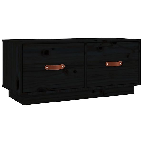 VidaXL TV-Schrank Schwarz 80x34x35 cm Massivholz Kiefür günstig online kaufen
