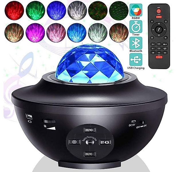 Sunicol LED-Sternenhimmel Galaxy Projektor mit Timer/Fernbedienung/Bluetoot günstig online kaufen