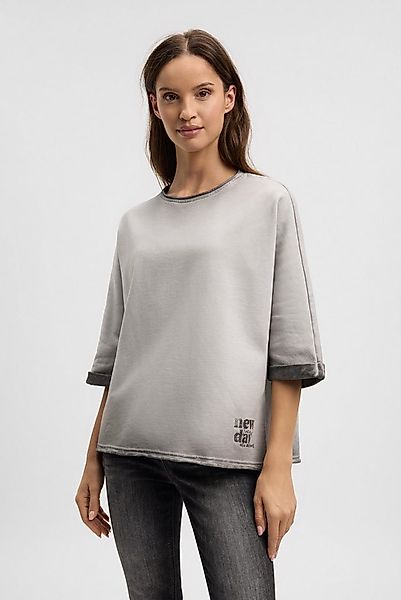 SOCCX Sweater mit Rollkanten am Ausschnitt und Saum günstig online kaufen