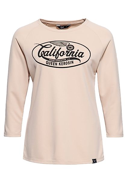 QueenKerosin 3/4-Arm-Shirt California mit hohem Modal-Anteil günstig online kaufen