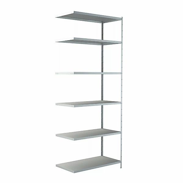 Schulte Steck-Anbauregal 250 cm x 100 cm x 50 cm Weiß günstig online kaufen
