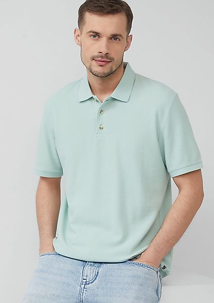 s.Oliver Kurzarmshirt Poloshirt aus Waffelpiqué günstig online kaufen