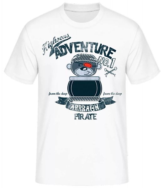 Pirate Teddy Adventure · Männer Basic T-Shirt günstig online kaufen