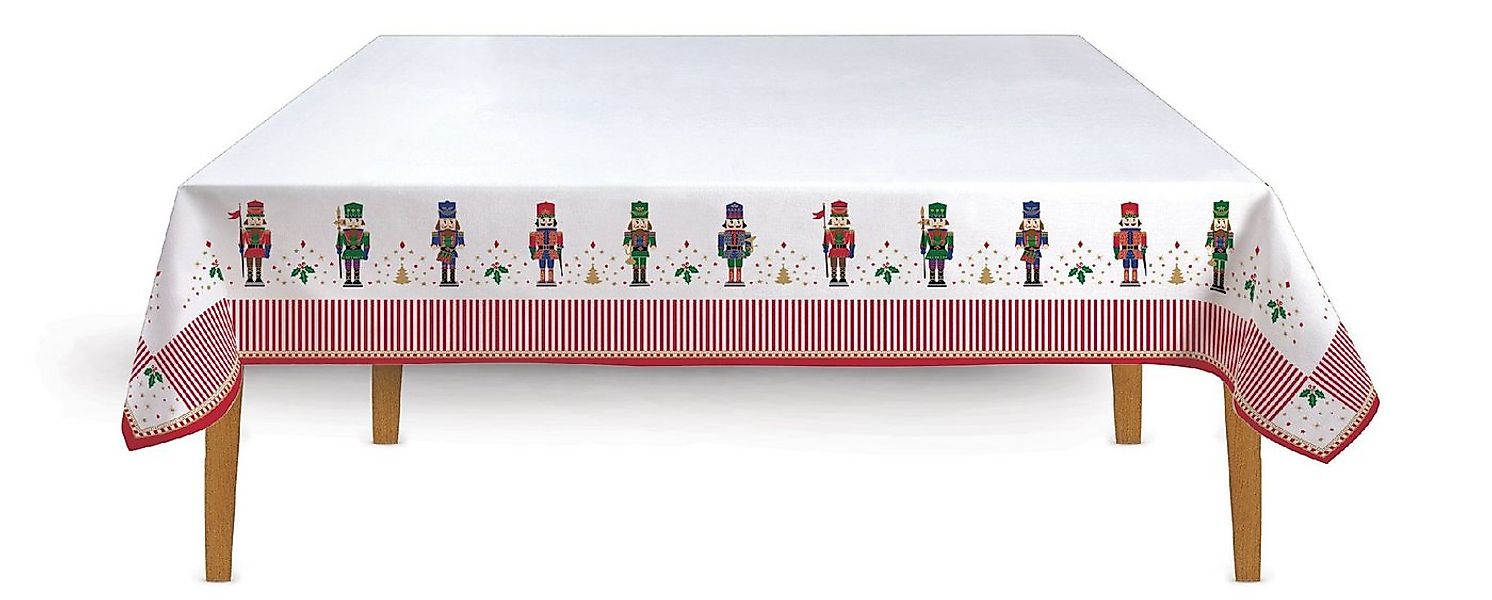 EasyLife Tischdecke Nutcracker, Höhe: cm, Farbe: Weiß, Motiv: Nussknacker günstig online kaufen