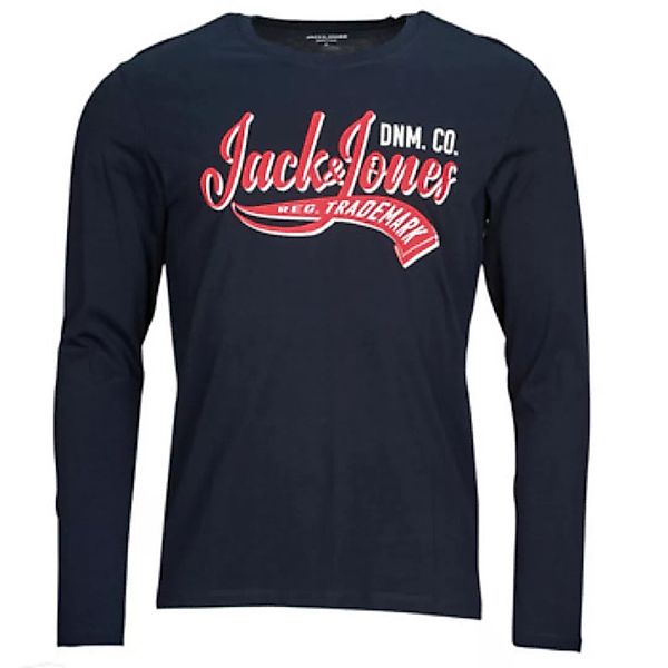 Jack & Jones  Langarmshirt JJELOGO TEE LS O-NECK 2 COL AW23 SN günstig online kaufen