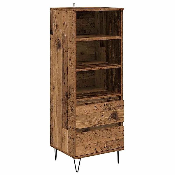 vidaXL Highboard mit Schubladen Altholz 40 x 36 x 110 cm Holzwerkstoff 8827 günstig online kaufen