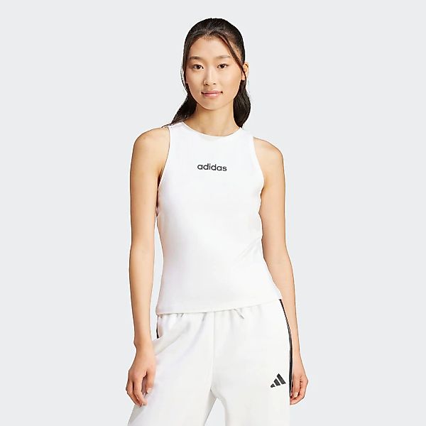 adidas Sportswear Tanktop "ESSENTIALS LINEAR SLIM COTTON" günstig online kaufen
