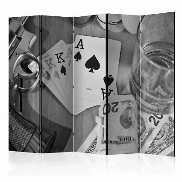 artgeist Paravent Cards: black and white II [Room Dividers] schwarz/weiß Gr günstig online kaufen