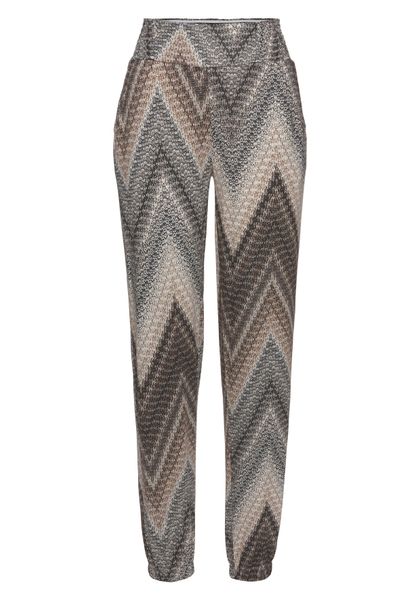 LASCANA Jerseyhose mit Alloverprint und Taschen, günstig online kaufen