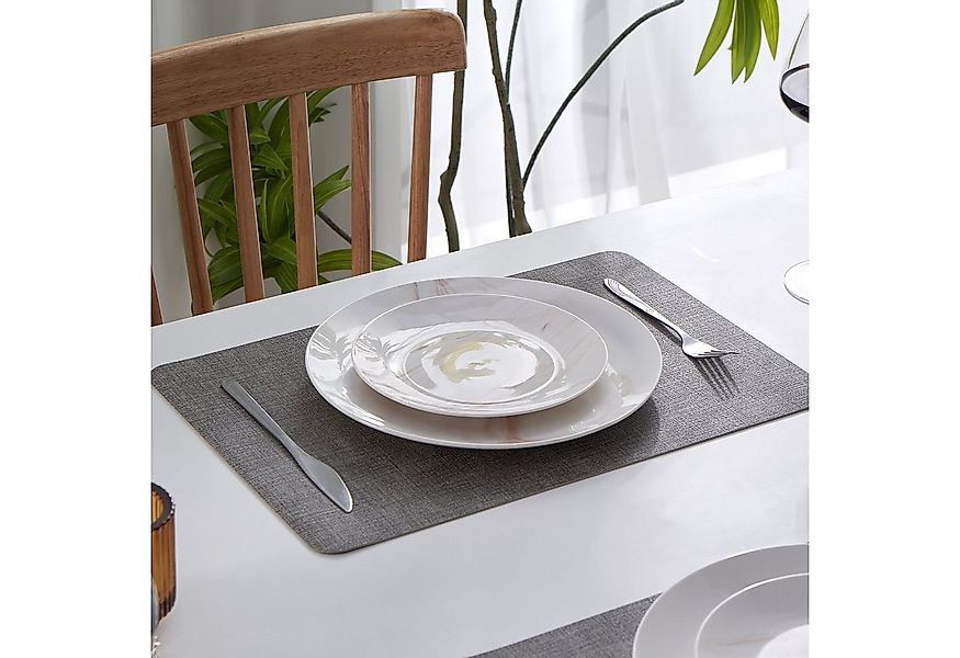Simurq Platzset Abwaschbar - Beidseitig Nutzbare und Rutschfeste Tischsets, günstig online kaufen