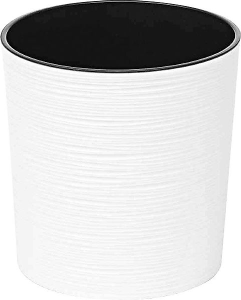 Siena Garden Pflanzgefäß Modern Lens Weiß Ø 25x25,5 cm günstig online kaufen
