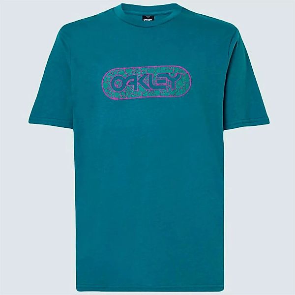 Oakley Apparel Crackle B1b Kurzärmeliges T-shirt M Green Lake günstig online kaufen