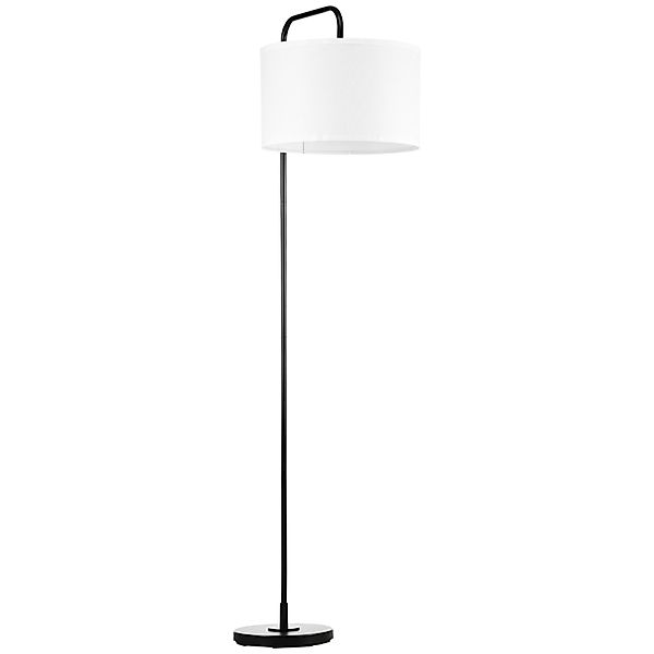 HOMCOM Stehlampe Wohnzimmer Stehleuchte mit Stoff-Lampenschirm, günstig online kaufen