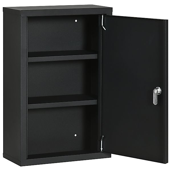 kleankin Medizinschrank an der Wand mit 2 Regalen und 2 Sicherheitsschlüsse günstig online kaufen