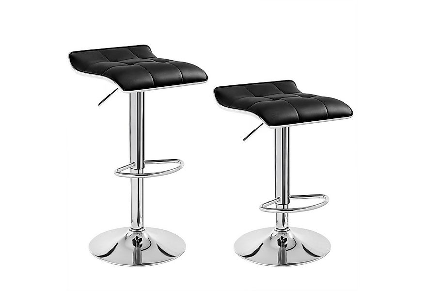 Woltu Barhocker (2 St), Barstuhl aus hochwertigem Kunstleder, verchromter S günstig online kaufen