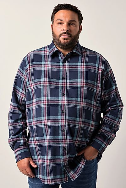 Men Plus Businesshemd Men+ Karo-Flanellhemd Langarm günstig online kaufen