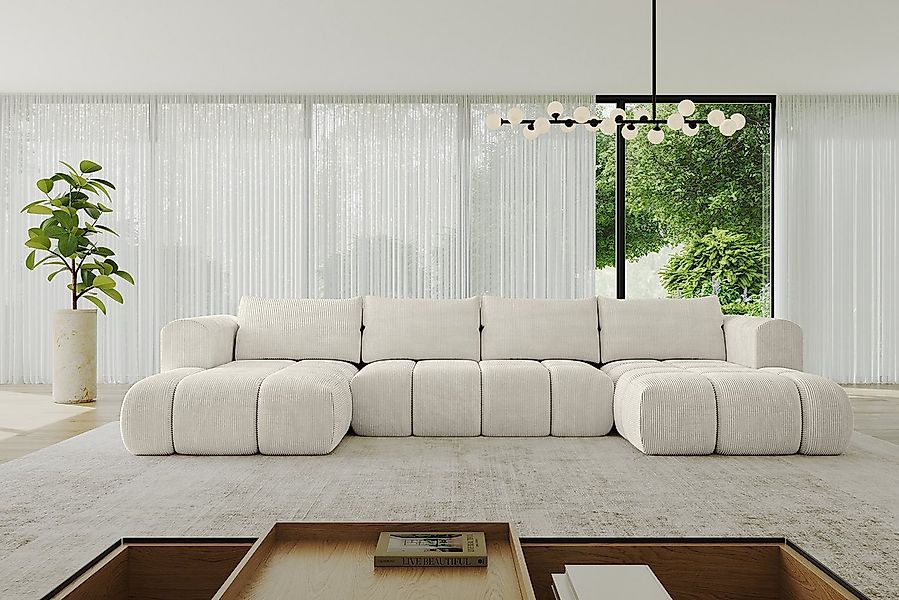 ALTDECOR Wohnlandschaft CLOUD-U, Couch mit Schlaffunktion, Wohnzimmer - Eck günstig online kaufen