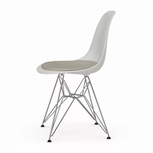 Stuhl DSR - Eames Plastic Side Chair plastikmaterial weiß / (1950) - Sitzki günstig online kaufen