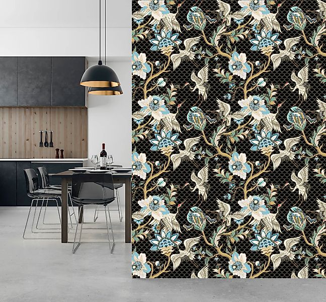 queence Vinyltapete »Darcy«, bedruckt-Motiv-botanisch-floral-gemustert-natü günstig online kaufen