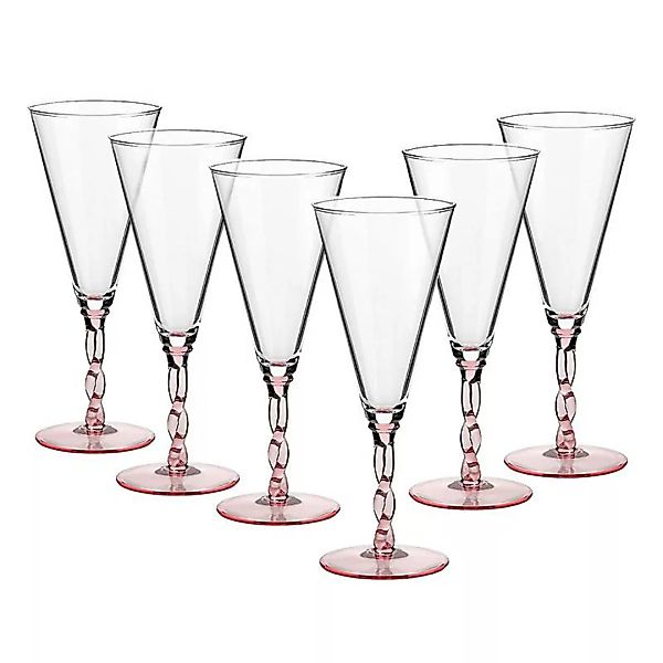 Eiscremeglas 6er-Set Toscana Amore Vero 30cm rosa günstig online kaufen