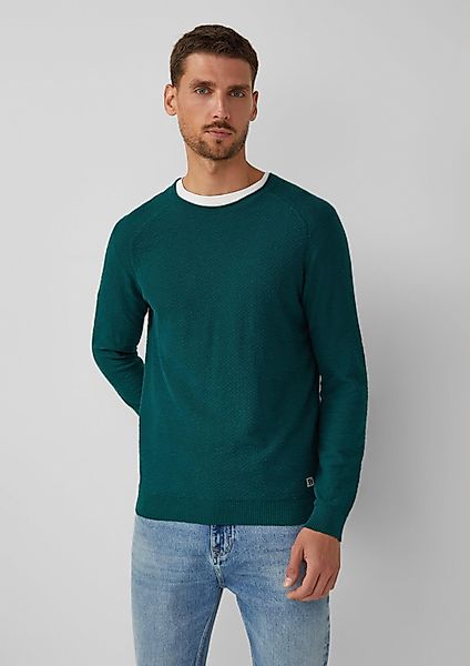 s.Oliver Longpullover Strickpullover Strukturierter Pullover aus günstig online kaufen