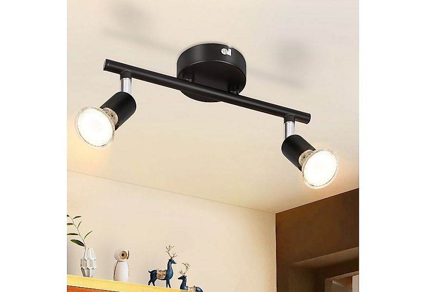 ZMH Deckenleuchte 2 Flammig - Deckenstrahler Modern Deckenlampe GU10 Flur S günstig online kaufen
