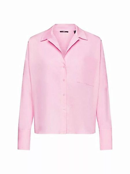 Esprit Collection Langarmbluse Popeline-Bluse günstig online kaufen