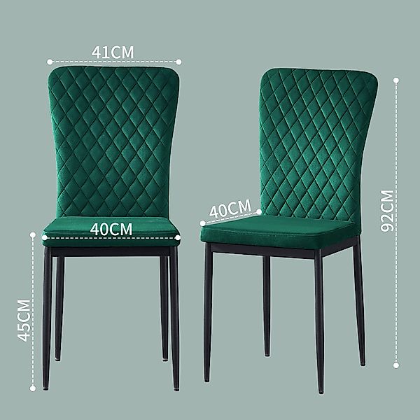 JYMTOM Esszimmerstuhl Samt/Kunstleder, hoher Lehne, Metallgestell, günstig online kaufen