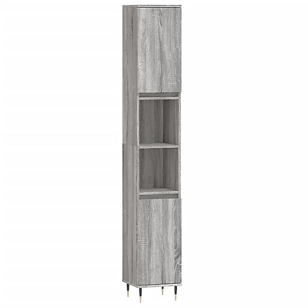 vidaXL Badschrank Grau Sonoma 30x30x190 cm Holzwerkstoff 831530 günstig online kaufen