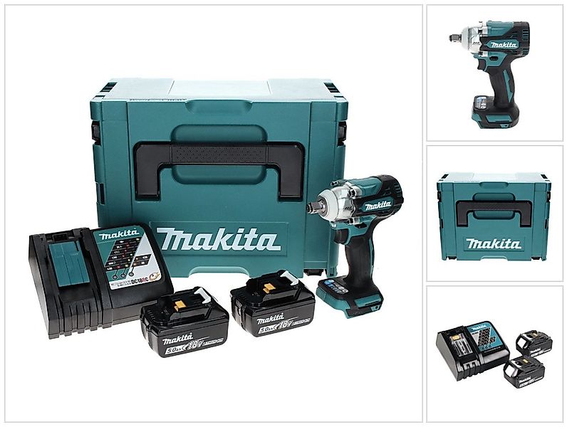 Makita Akku-Schlagschrauber DTW 300 RTJ Akku Schlagschrauber 18 V 330 Nm 1/ günstig online kaufen