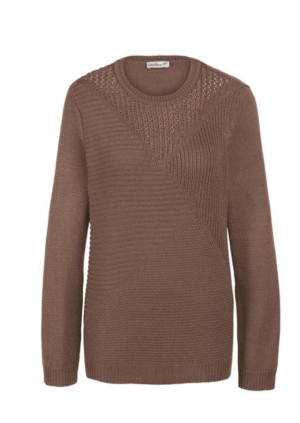 GOLDNER Strickpullover Kurzgröße: Baumwoll-Pullover in Rippenstruktur günstig online kaufen