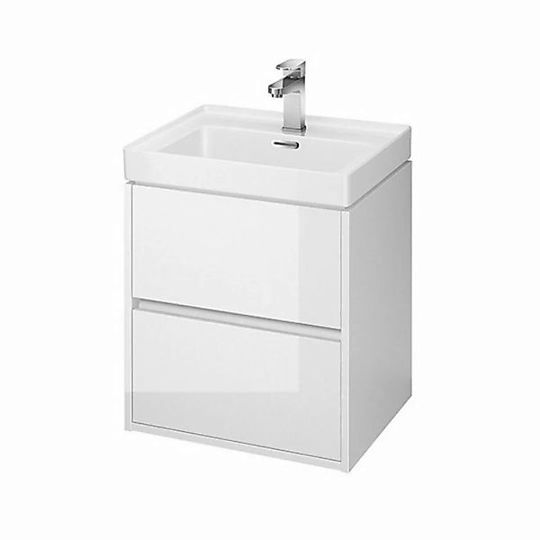 KOLMAN Waschbeckenunterschrank Badmöbel Set CREA 50 Badezimmerschrank mit S günstig online kaufen