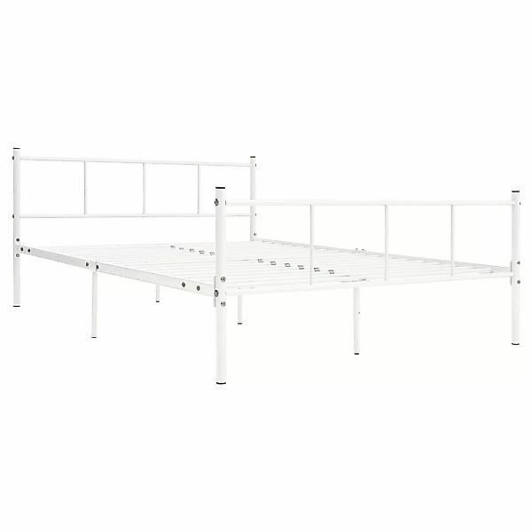 Bettgestell Weiß Metall 120x200 Cm günstig online kaufen