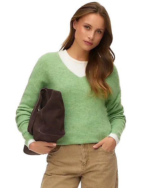 Vero Moda V-Ausschnitt-Pullover Weicher Strickpullover mit lockerer Passfor günstig online kaufen