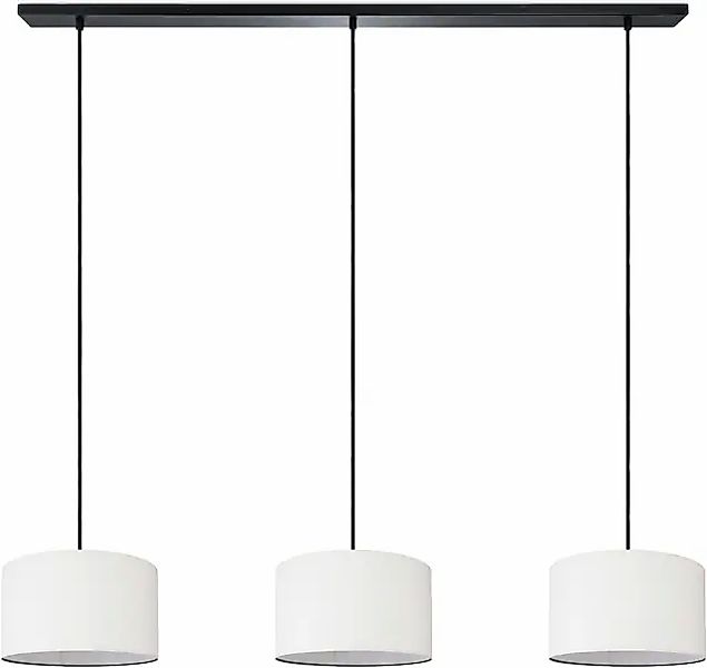 Paco Home Pendelleuchte »HUGO CANVAS UNI COLOR«, Leuchtmittel E27   ohne Le günstig online kaufen