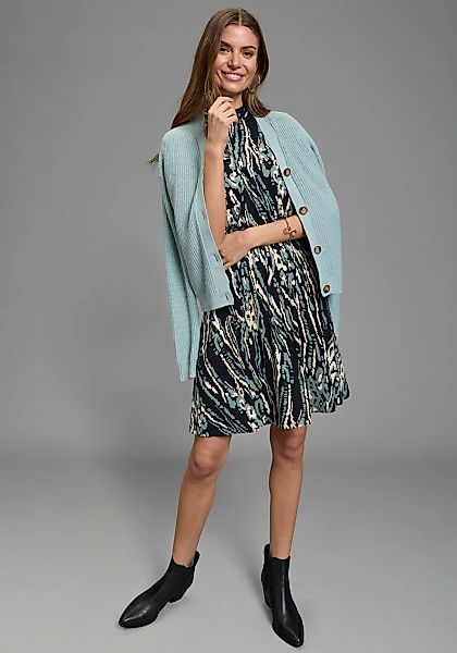 Laura Scott Sommerkleid hoch geschlossener Ausschnitt, aus Jersey, Abstrakt günstig online kaufen
