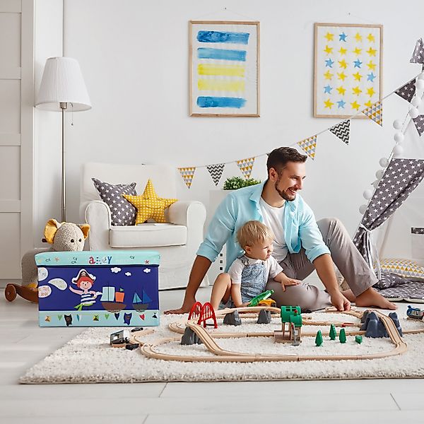 relaxdays Spielzeugtruhe Sitzbox für Kinder, Treasure günstig online kaufen