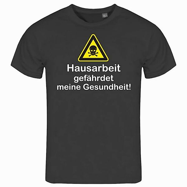 deinshirt Print-Shirt Herren T-Shirt Hausarbeit gefährdet meine Gesundheit günstig online kaufen